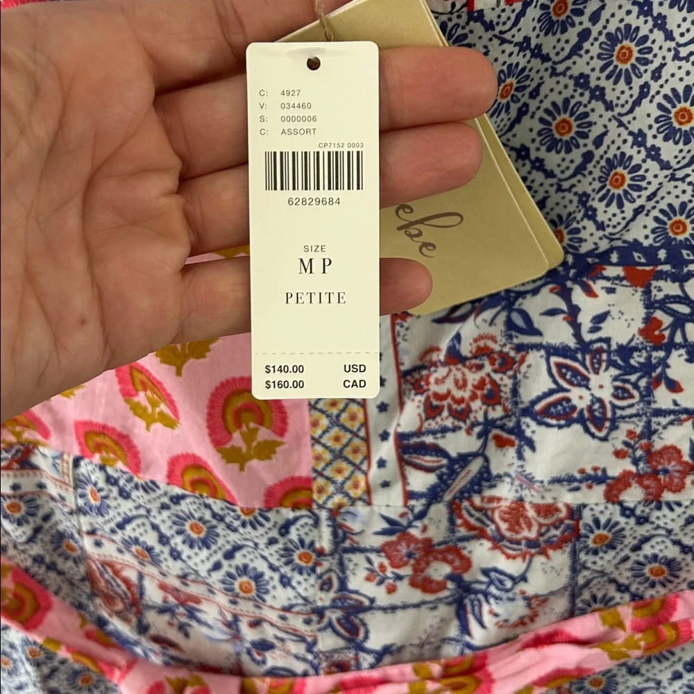 Anthropologie Letmebe Overalls Women’s Medium Patchwork Bohemian Jumper NWT - Picture 4 of 16